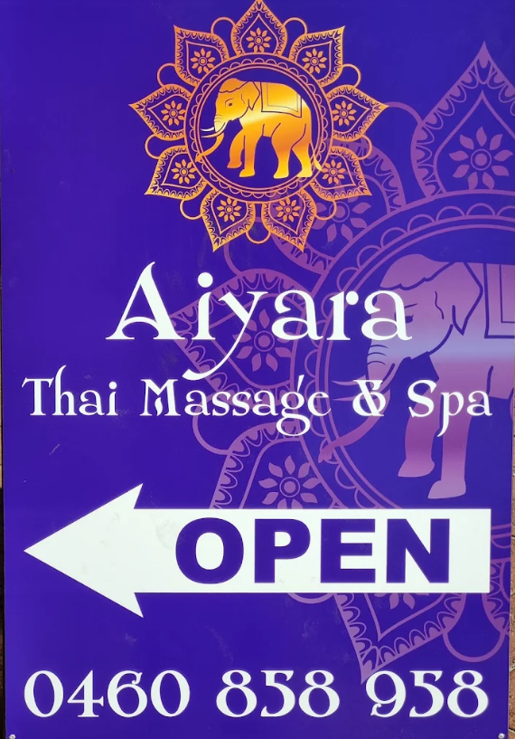 Aiyara Thai Massage and Spa signage